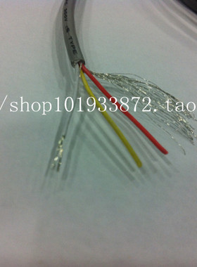 UL2547AWM 24AWG 2C 镀锡铜缠绕屏蔽线 2芯1地 信号线 305米/卷