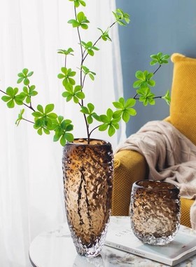 轻奢客厅花瓶琉璃插花现代