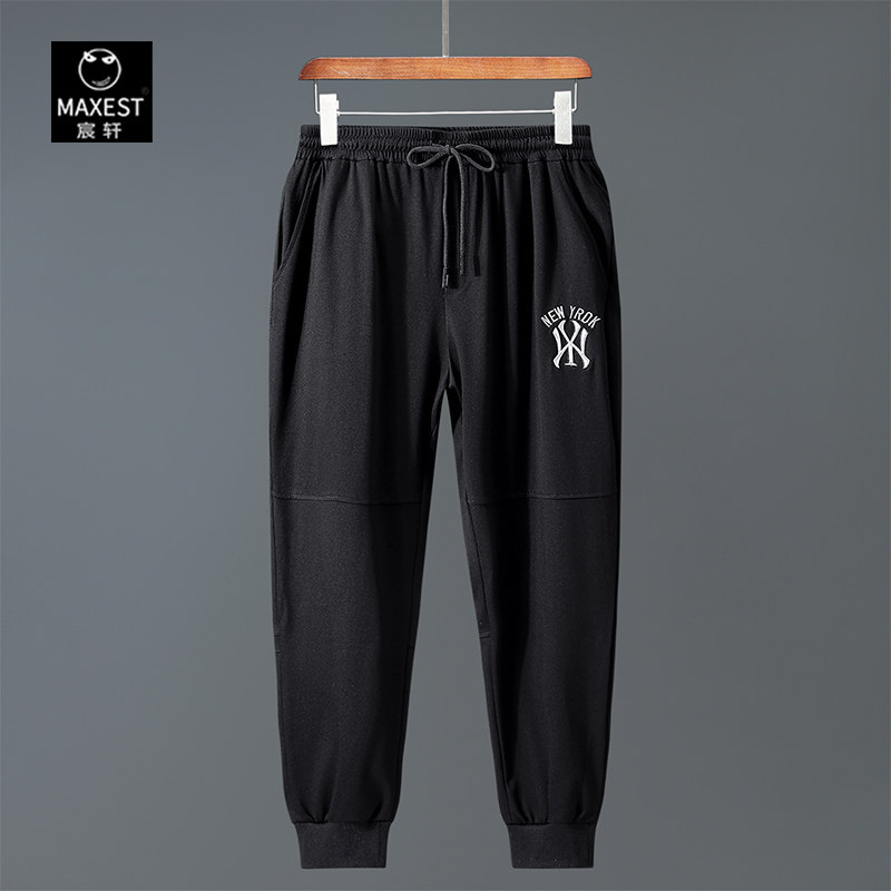 宸轩胖子加肥加大码运动长裤男士春秋宽松肥佬厚款休闲裤子加绒新