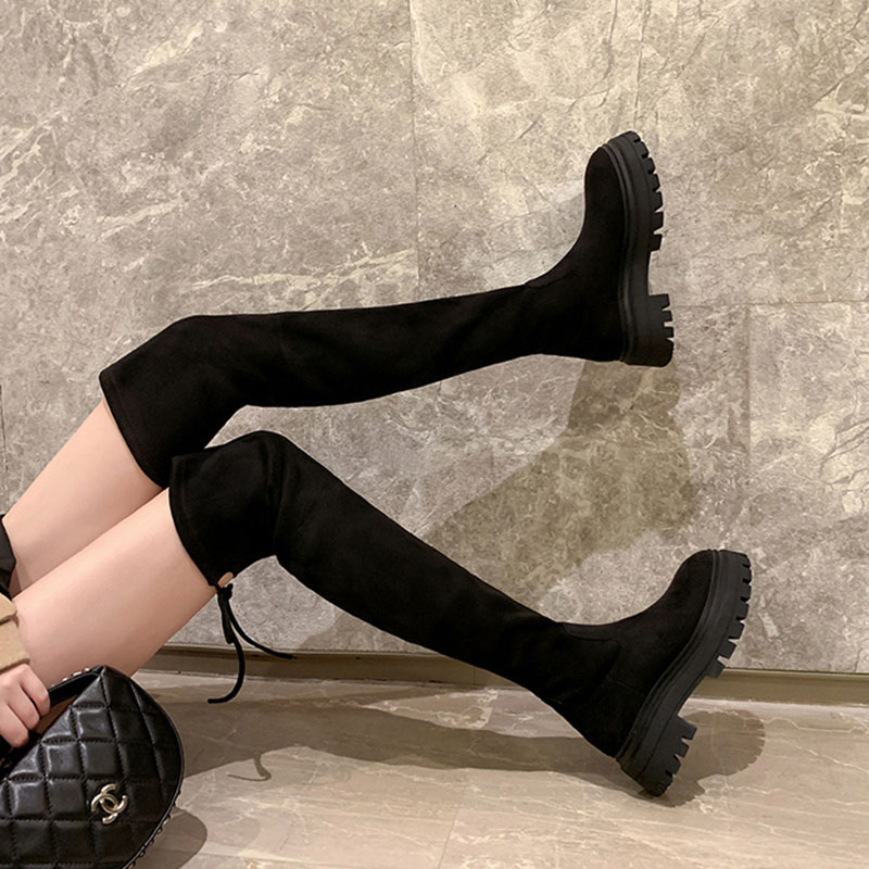 过膝靴女2025新款秋冬加绒过膝