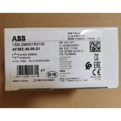 原装ABB接触器 AF38Z-30-00-21*24-60VAC/ 20-60VDC议价