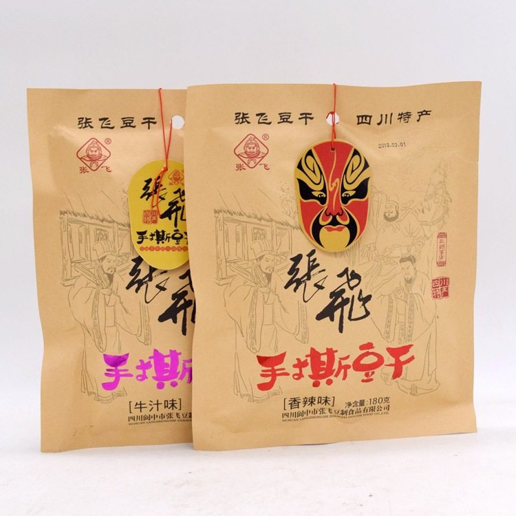 四川阆中张飞手撕豆干180克袋装多味可选豆类休闲食品