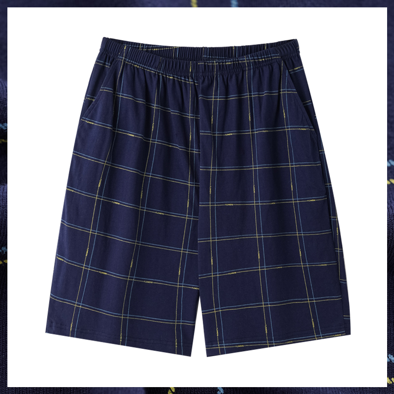 [只卖100纯棉]睡裤男士家居裤夏天全棉宽松短裤外穿裤子加大码4XL