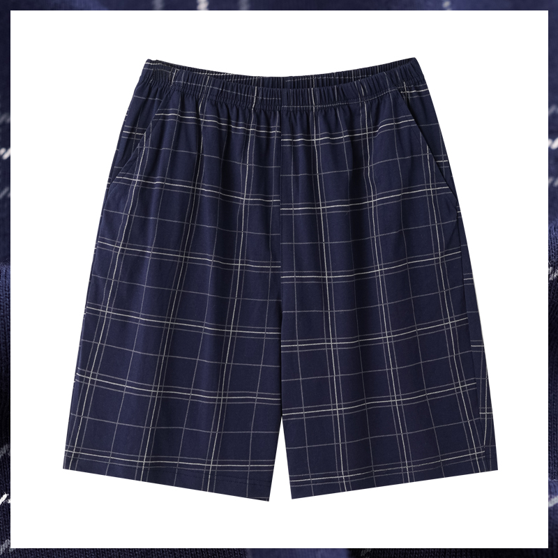 [只卖100纯棉]睡裤男士家居裤夏天全棉短裤外穿薄款裤子加大码4XL