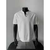 现货+祖母绿扣亨利领短袖T恤W1252/特P42，商品下架区，电商B350