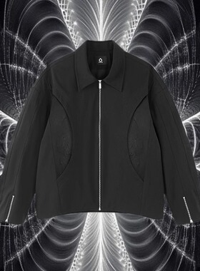 UPGREATED街头复古vibe轮回脉络刺绣拉链夹克