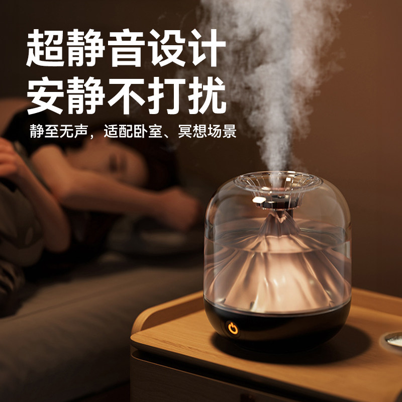 加湿器家用卧室静音办公室桌面小型冬天空调保湿用客厅大喷雾大容量孕妇婴儿2025新款USB充电高颜值宿舍学生
