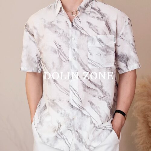 DONNY【凉感透气垂顺 宽松慵懒风】夏季轻盈莱赛尔衬衫