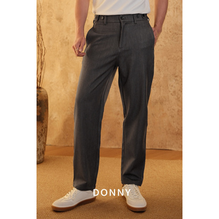 春秋冬男通勤宽松垂坠高级感直筒裤 DONNY 免烫可机洗松紧西裤