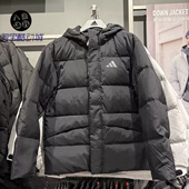 连帽运动耐穿羽绒服KQ5519 LINEAR男士 Adidas 阿迪达斯官方正品