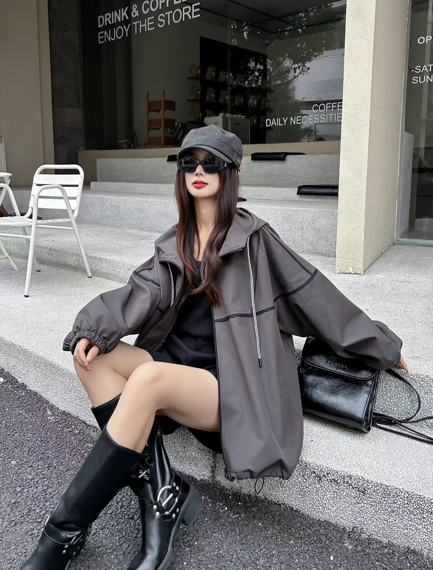 2025新款韩版宽松显瘦百搭连帽90羽绒服长袖外套女休闲上衣