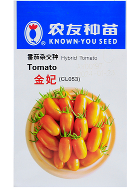农友金妃番茄种子黄色圣女果千禧种籽进口台湾小西红柿大田蔬菜种