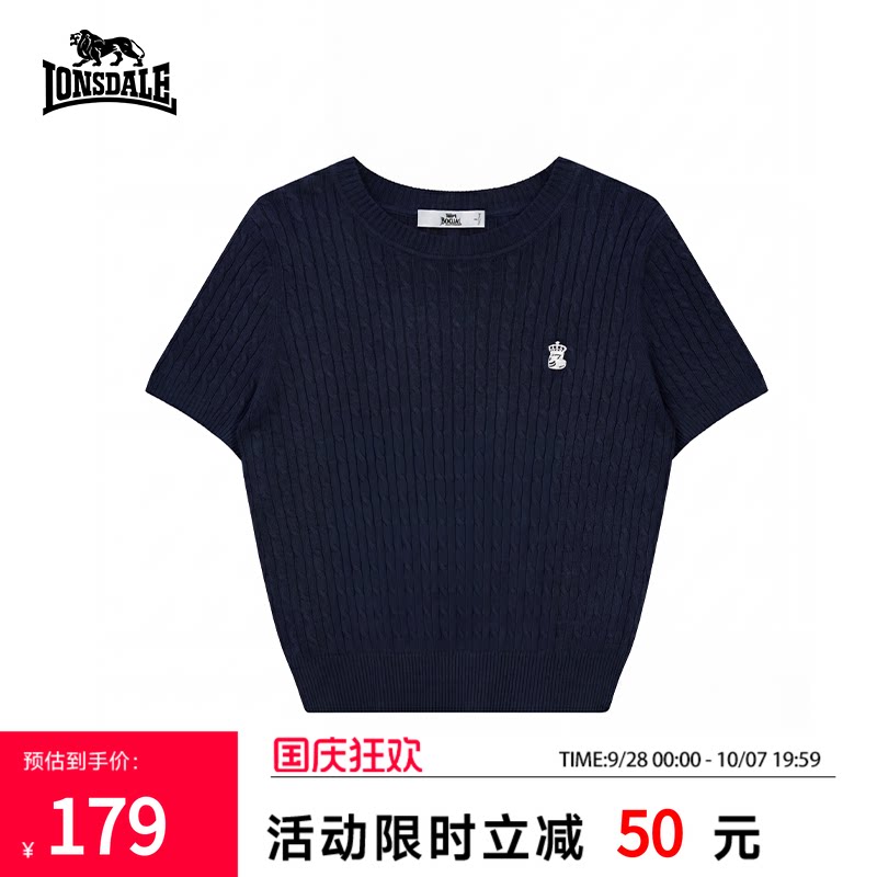 龙狮戴尔短袖麻花显瘦T恤