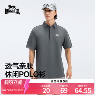 经典 龙狮戴尔户外运动POLO衫 款 T恤衫 男新品 基础商务翻领短袖