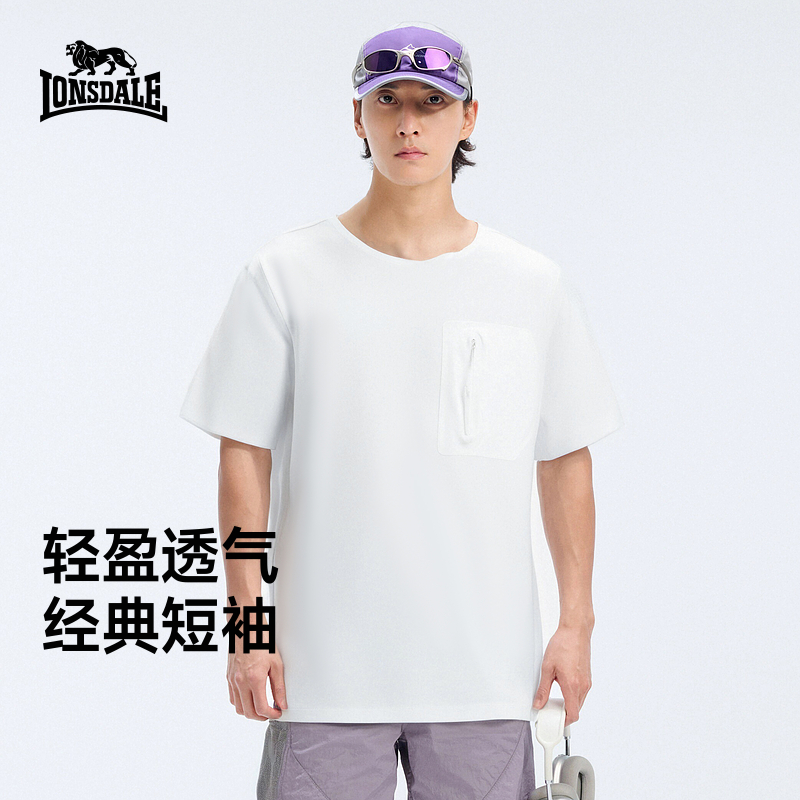 龙狮戴尔户外口袋拉链设计感短袖