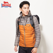 129元包邮 龙狮戴尔 男子防风连帽羽绒服