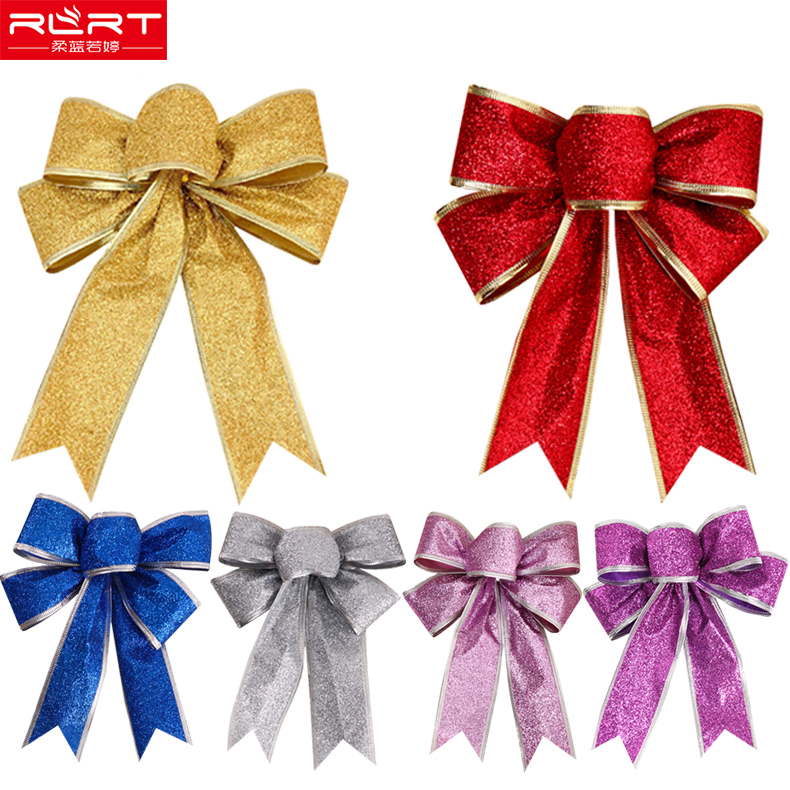 圣诞蝴蝶结节日装饰品