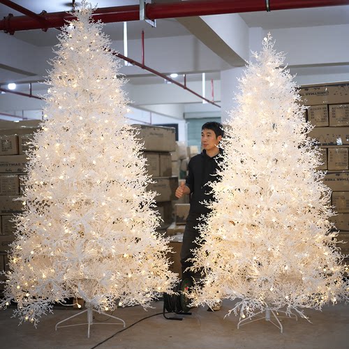 柔蓝若婷简约圣诞树白色