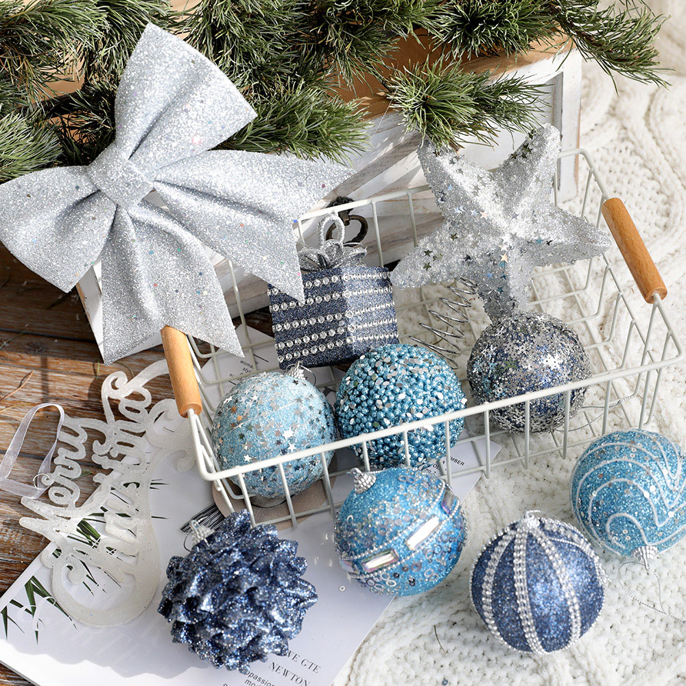 圣诞吊饰圣诞树装饰蒂芙尼牛仔系搭配 挂件