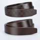 无夹层不带头单层皮带男士 3.5真皮头层牛皮纯带身自动扣腰带条162