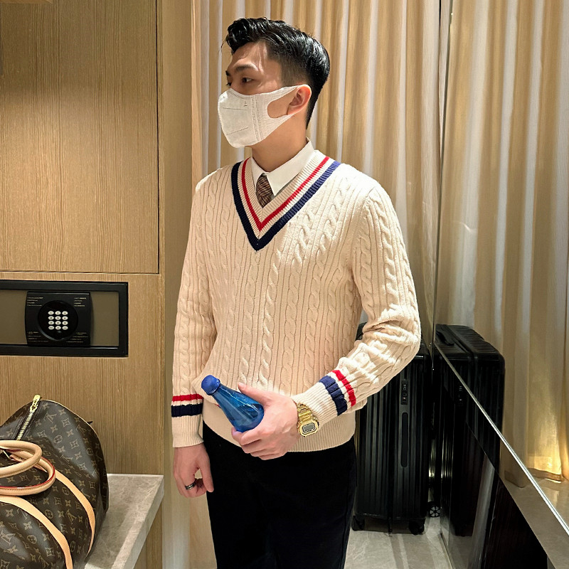 英伦风时尚男士保暖上衣鸡心领羊毛衫商务绅士复古麻花毛衣男冬季,男装,针织衫/毛衣,淘宝优惠券,粉丝福利购,淘宝优惠卷