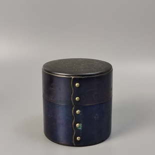 清雅堂造打出追纹日本铜茶筒茶叶罐。使用过,不带箱。品相如图