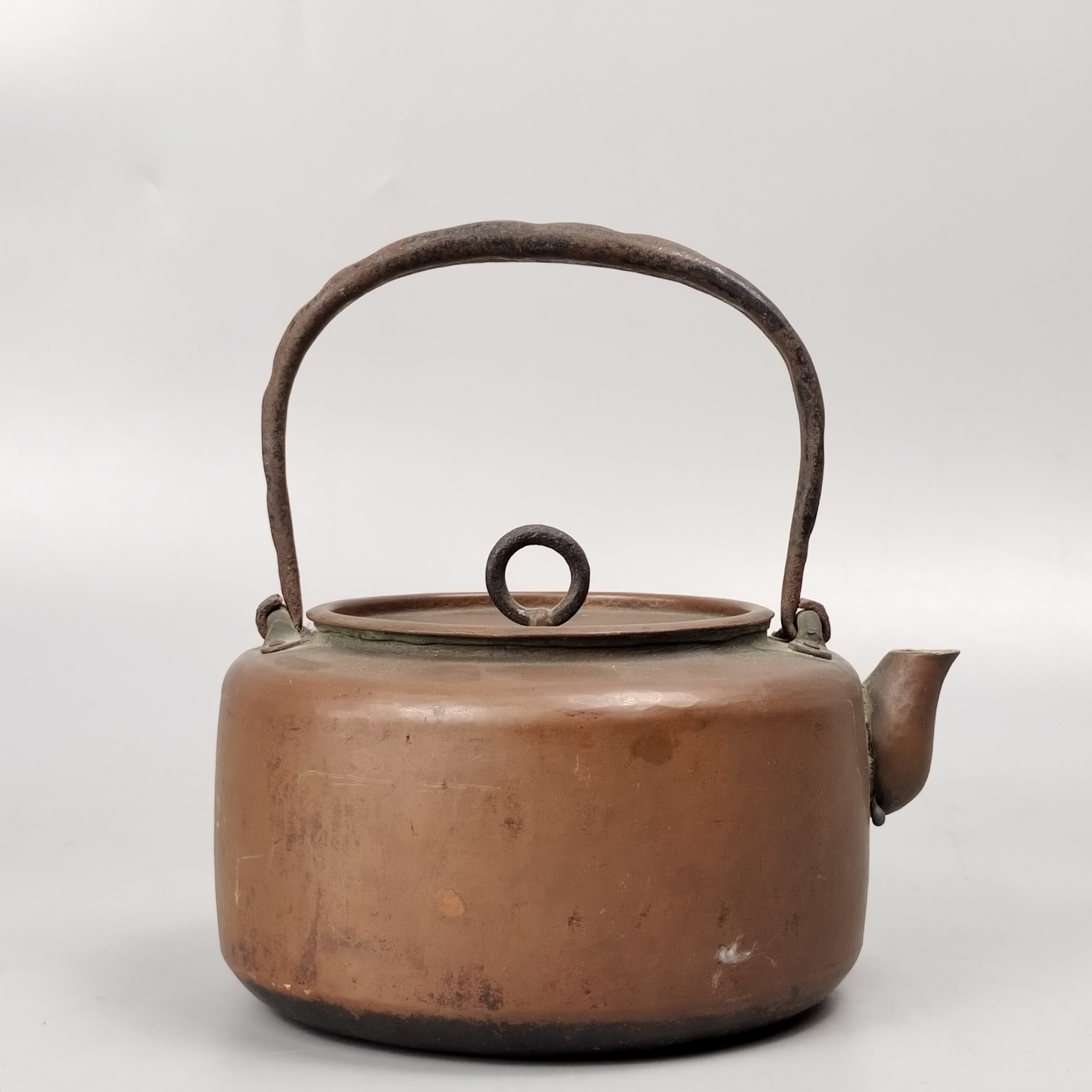 日本老铜壶回流茶具茶道高档烧水茶壶