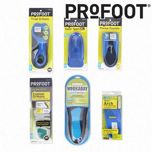 Profoot美国扁平足矫正鞋垫扁平足后跟足弓支撑功能鞋垫减震舒缓