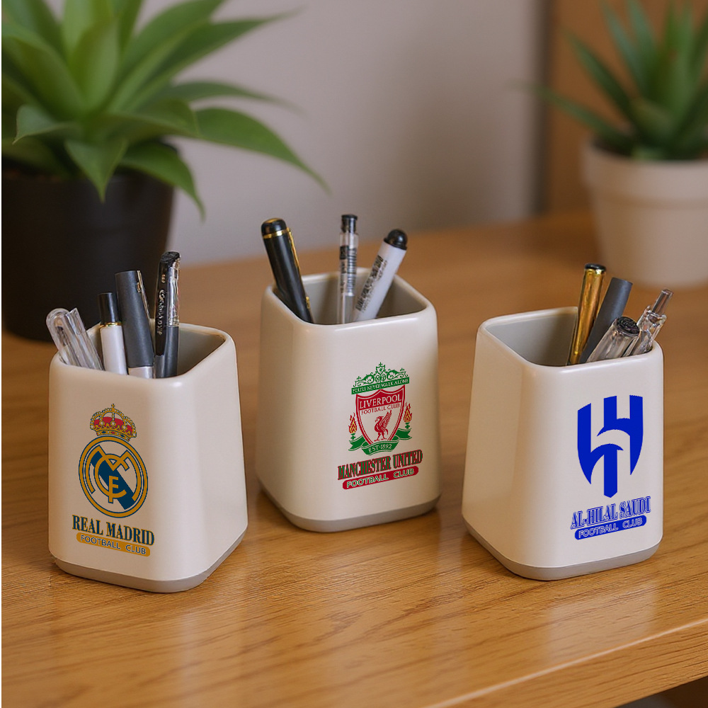 足球俱乐部切尔西AC米兰周边球迷创意笔筒学生文具桌面送男生礼物