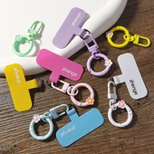 小花挂钩圆扣手机挂绳夹片ins薄垫片手机链挂片结实防断不顶壳不影响充电手串手环圆圈指环连接片挂件通用新