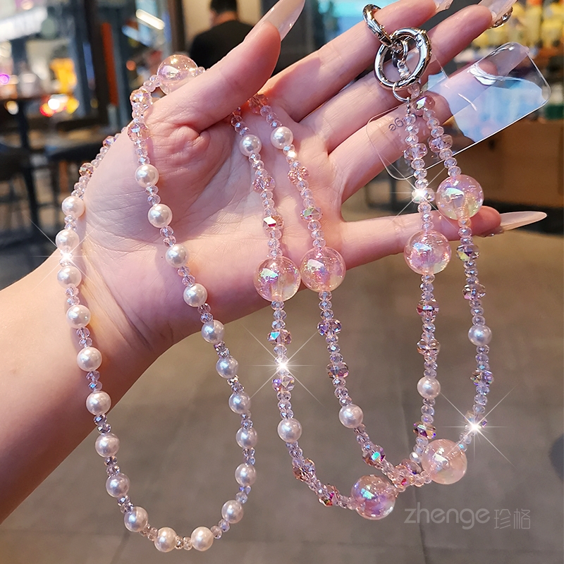 高级感斜挎手机挂链女长款背带绳