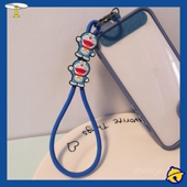 手机挂绳手腕短款 通用 ＆童年卡通动画机器猫编织手绳ins户外出行旅游登山拍照逛街手机壳小吊绳男女新款