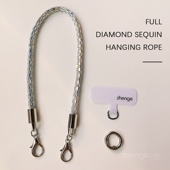 时尚 结实耐用金属挂扣户外出行旅游爬山逛街防丢手提挂链通用新 女士手机挂绳ins手腕挂饰手机壳挂件链子短款