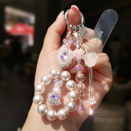 圆珠指环手机链挂件ins女超好看