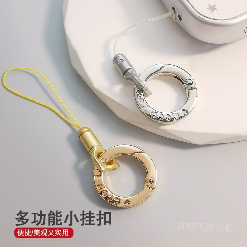幸运指环扣小吊绳手机壳挂件新款图片