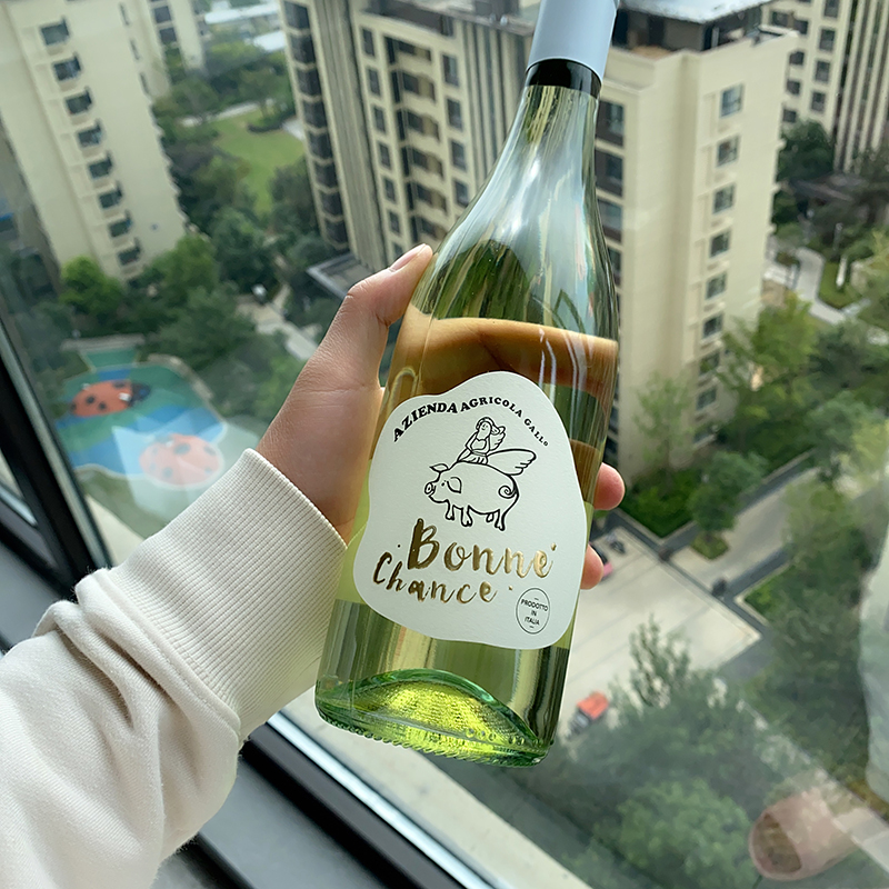 意大利进口Bonne Chance好运小金猪莫斯卡托甜白起泡酒气泡葡萄酒