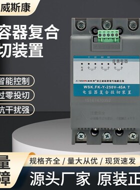 浙江威斯康复合开关WSK.FK-Y-250V-45A 63A 电容器复合投切装置
