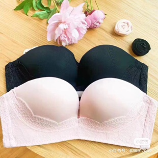 歌瑞森芍药内衣性感舒适无钢圈聚拢无肩带防滑隐形礼服婚纱文胸