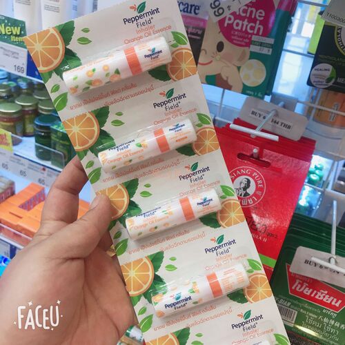 泰国八仙筒6支香橙味薄荷鼻通
