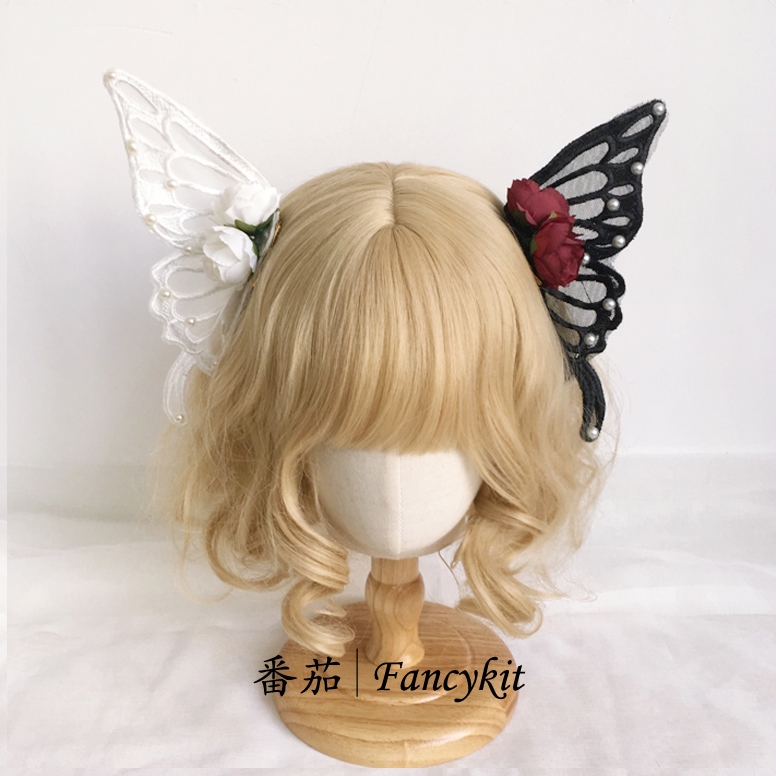 蕾丝发夹仙女蕾丝万圣节头饰