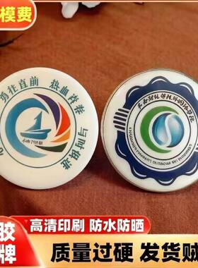 金属滴胶定制徽章3cm校徽纪念