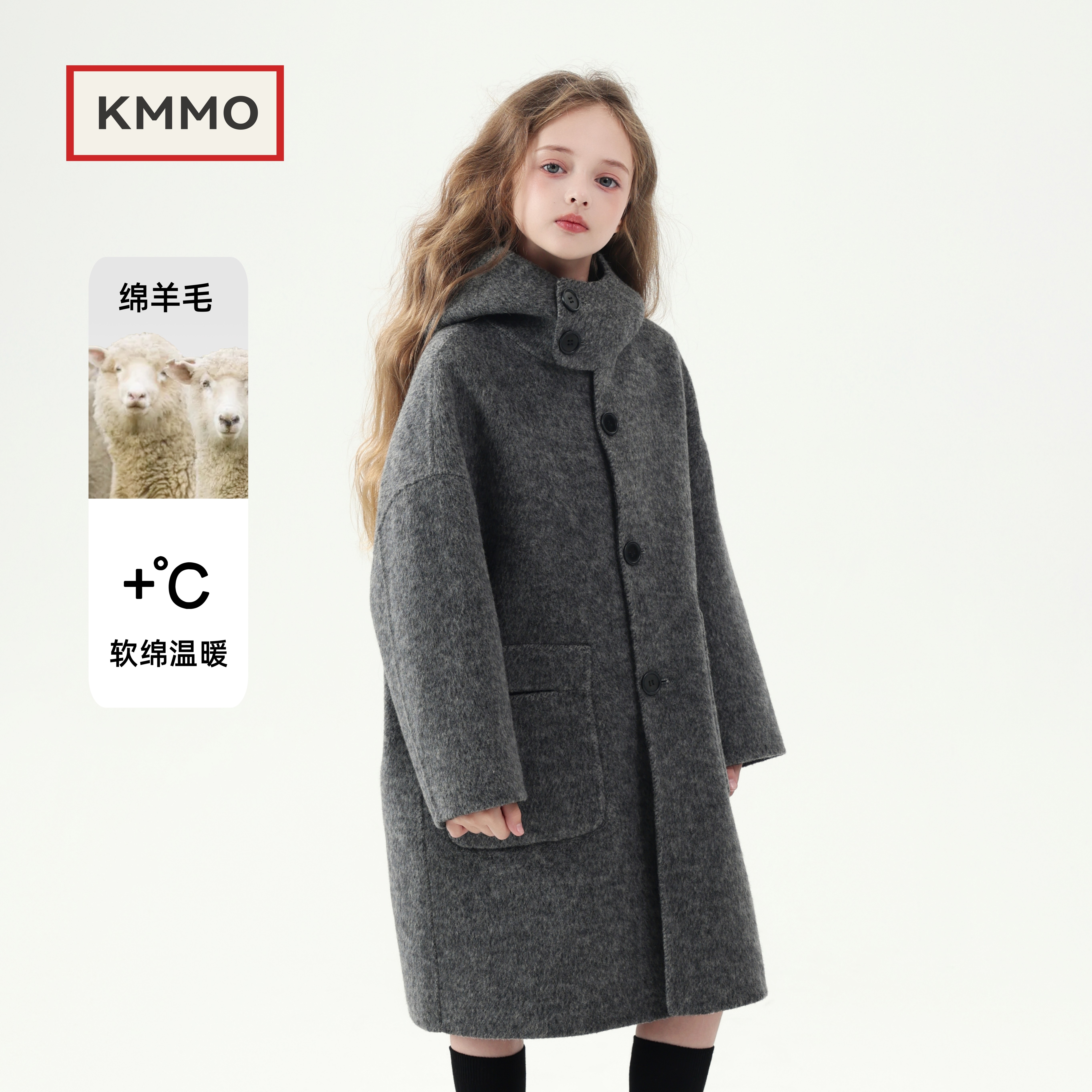 儿童呢子大衣2025新款冬季女童