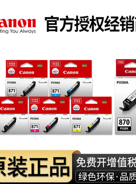 原装佳能870 871打印机墨盒 TS5080 TS8080 MG7780 MG5780 TS6080 TS9080 MG6880 870XL 871XL