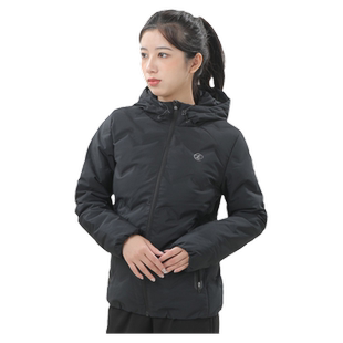 鸿星尔克羽绒服女士连帽夹克外套2026冬季防风保暖黑色运动服女款