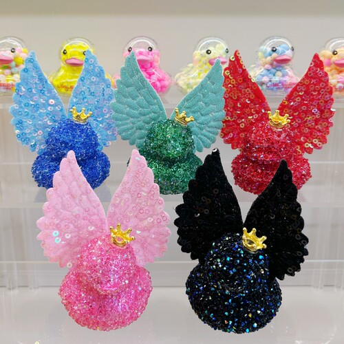 林里小黄鸭子布灵闪闪鸭满钻石鸭富贵气翅膀皇冠鸭子周边