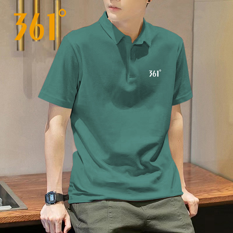 361短袖T恤男子2026新款POLO衫正品透气运动体恤男士速干衣服上衣