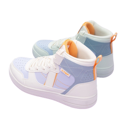 特步休闲鞋女2024高帮板鞋