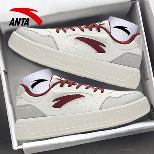 安踏轻风经典百搭女子板鞋增高厚底休闲鞋冬季新款小白鞋运动鞋女