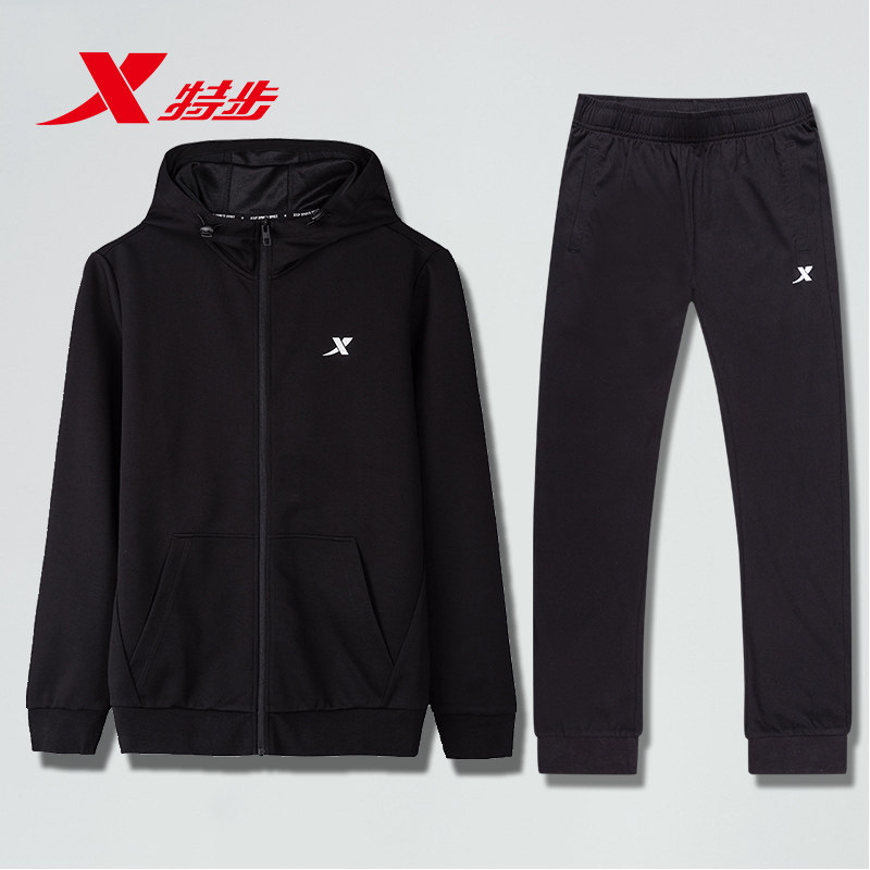 特步运动套装男装2026新款正品防风衣服冬季薄款跑步运动服两件套,运动服/休闲服装,运动套装,淘宝优惠券,粉丝福利购,淘宝优惠卷