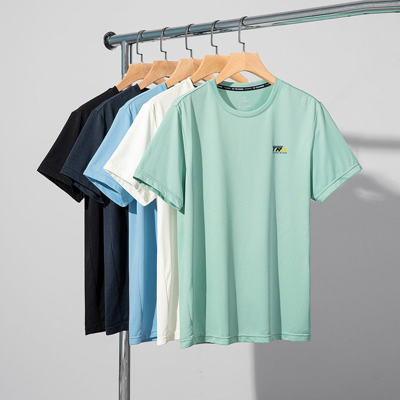 361t恤男短袖2024夏季透气速干圆领半袖polo衫男品牌运动上衣男